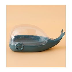 Babyhug Fish Shaped Soap Case -Teal Blue