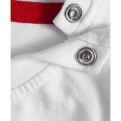 Babyhug Disney Single Jersey Knit Half Frill Sleeves T-Shirt with Shorts Set and Marie Graphic - Red & White