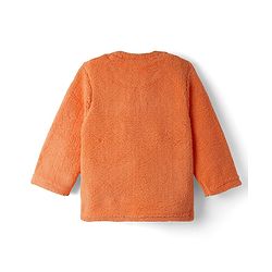 Babyhug Sherpa Fur Knit Full Sleeves Winter Wear Co-ord Set With Applique - Light Blue
