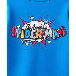 Babyhug Marvel Single Jersey Knit Half Sleeves T-Shirt With Spider-Man Graphics - Blue