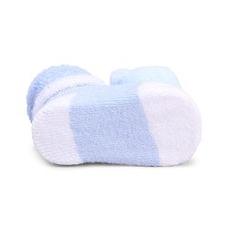 Cute Walk by Babyhug Fabric Socks With Bear Applique - Light Blue