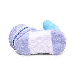 Cute Walk by Babyhug Striped Fabric Socks With Animal Applique - Multicolor