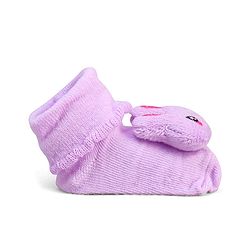 Cute Walk by Babyhug Socks With Bear Applique - Purple