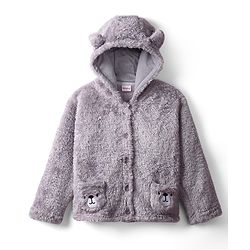 Babyhug Sherpa Fur Knit Full Sleeves Hooded Winter Fur Jacket With Ear Applique - Yellow