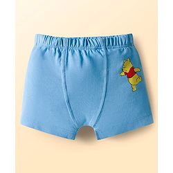 Babyhug Disney Single Jersey Knit Trunks with Winnie the Pooh Graphics Pack of 3 - White & Light Blue