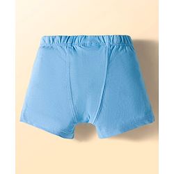 Babyhug Disney Single Jersey Knit Trunks with Winnie the Pooh Graphics Pack of 3 - White & Light Blue