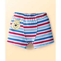 Babyhug Disney Single Jersey Knit Trunks with Winnie the Pooh Graphics Pack of 3 - White & Light Blue