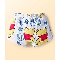 Babyhug Disney Single Jersey Knit Trunks with Winnie the Pooh Graphics Pack of 3 - White & Light Blue