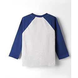 Babyhug Cotton Knit Full Raglan Sleeves Night Suit With Animal Print - Blue