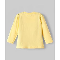 Babyhug Cotton Knit Full Sleeves Night Suit with Rainbow Print - Yellow