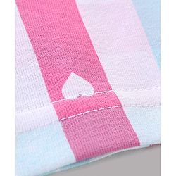 Babyhug Cotton Knit Full Sleeves Night Suit With Text Print - Pink