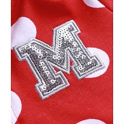 Babyhug Disney Terry Knit Full Sleeves Hooded Sweatjacket With Minnie Mouse Graphics & Bow Applique - Red
