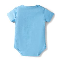 Babyhug Disney Interlock Knit Half Sleeves Onesie Leggings & Cap with Winnie the Pooh Graphic - Light Blue