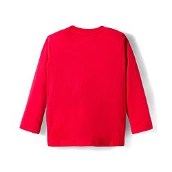 Babyhug Marvel Single Jersey Knit Full Sleeves Night Suit with Spider-Man Graphic - Red