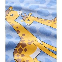 Babyhug 100% Cotton Knit Full Sleeves T-Shirt with Animal Graphic Pack of 3 - Navy Blue Yellow & Light Blue