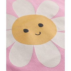 Babyhug 100% Cotton Knit Full Sleeves T-Shirts with Floral & Polka Dots Print Pack of 3 - Grey Pink & Orange