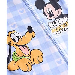 Babyhug Disney 100% Cotton Full Sleeves Footed Sleepsuit With Mickey & Friends Graphic Pack Of 2 - Multi Colour