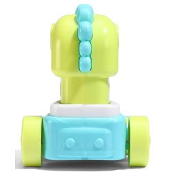 Babyhug Press & Go Dinosaur Toy Car for Kids - Green Battery Free Push & Go Animal Car Toy Motor Skill Development & Fun Play Imaginative Play| Gifting Option BIS Certified