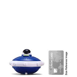Babyhug Press & Go Spaceship Toy for Kids - Blue| Battery-Free Push & Go Toy| Space-Themed Toy for Motor Skill Development & Fun Play| Imaginative Play| Gifting Option