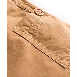 Babyhug Poplin Woven Mid Thigh Solid Colour Shorts - Khaki