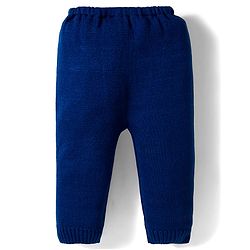 Babyhug Knit Full Sleeves Sweater Set with Star Design - Navy Blue