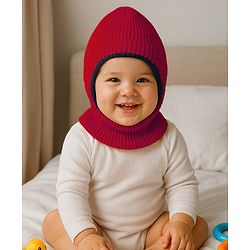 Babyhug Solid Color Woollen Cap - Diameter 12 cm