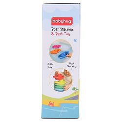 Babyhug Bath Time Floating Boats| Bath Toys for Kids| 10 Boats| Multi-Color Toddler Activity Toy| Baby Tub Toy