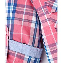 Babyhug Cotton Woven Full Sleeves Checks Shirt - Multicolor