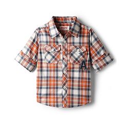 Babyhug Cotton Woven Full Sleeves Check Shirt - Orange