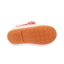 Cute Walk by Babyhug Velcro Closure Ballerina With Bow Applique - Pink