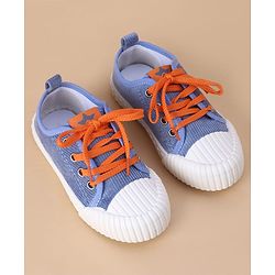 Cute Walk by Babyhug Lace Closure Solid Casual Shoes - Blue