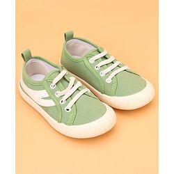 Cute Walk by Babyhug Lace Up Casual Shoes - Green