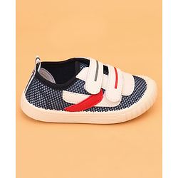 Cute Walk by Babyhug Velcro Closure Colour Block Casual Shoes - Navy Blue
