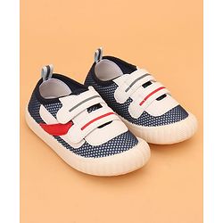 Cute Walk by Babyhug Velcro Closure Colour Block Casual Shoes - Navy Blue