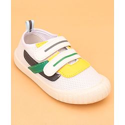 Cute Walk by Babyhug Velcro Closure Colour Block Casual Shoes - Navy Blue