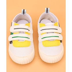Cute Walk by Babyhug Velcro Closure Colour Block Casual Shoes - Navy Blue