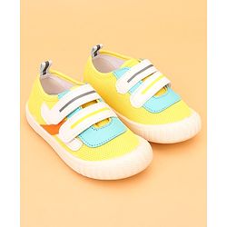 Cute Walk by Babyhug Velcro Closure Colour Block Casual Shoes - Navy Blue