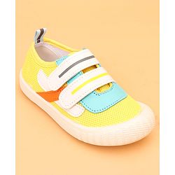 Cute Walk by Babyhug Velcro Closure Colour Block Casual Shoes - Navy Blue