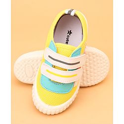 Cute Walk by Babyhug Velcro Closure Colour Block Casual Shoes - Navy Blue