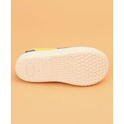 Cute Walk by Babyhug Slip On Casual Shoes with Dino Print - Light Blue & Yellow