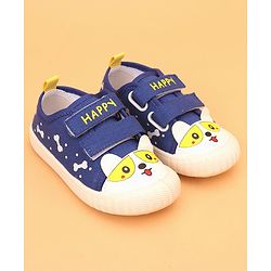 Cute Walk by Babyhug Velcro Closure Puppy Printed Casual Shoes - Black
