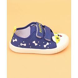 Cute Walk by Babyhug Velcro Closure Puppy Printed Casual Shoes - Black
