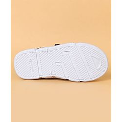 Cute Walk By Babyhug Casual Shoes with Velcro Closure Canvas & Tape Detailing - Navy Blue