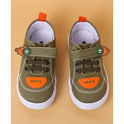 Cute Walk by Babyhug Casual Shoes With Velcro Closure - Green
