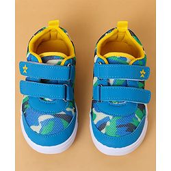 Cute Walk by Babyhug Casual Shoes With Velcro Closure & Camouflage Design - Navy Blue
