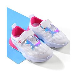Cute Walk by Babyhug Velcro Closure Sneakers - White