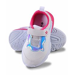 Cute Walk by Babyhug Velcro Closure Sneakers - White