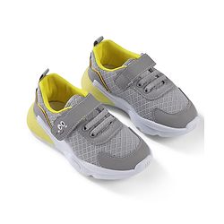 Cute Walk by Babyhug Velcro Closure Sneakers - Grey