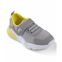 Cute Walk by Babyhug Velcro Closure Sneakers - Grey