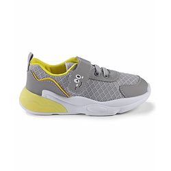 Cute Walk by Babyhug Velcro Closure Sneakers - Grey